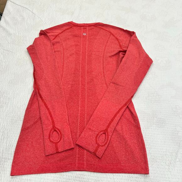 Lululemon swiftly tech long sleeve red size 6 women - Picture 4 of 6